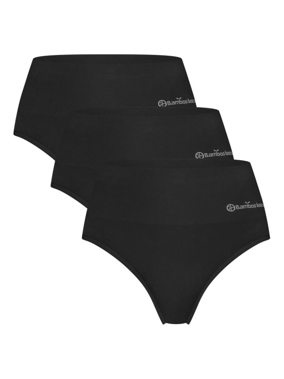 3-PACK  Tanga vysoká bezešvá